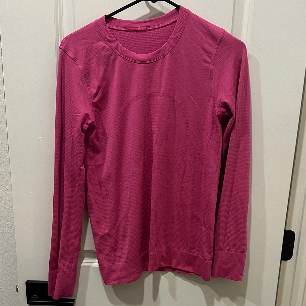 lululemon athletica Women's Long Sleeve Crew Tee - Magenta